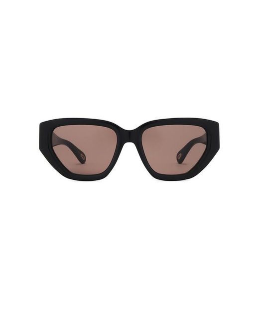 Chloé Black Marcie Cat Eye Sunglasses
