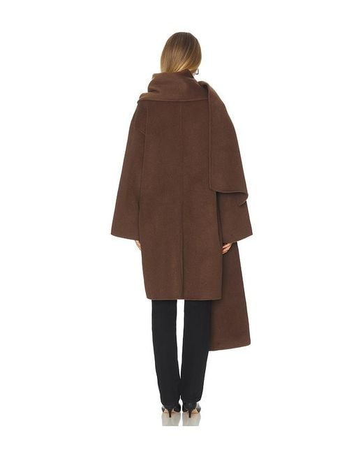 L'academie Brown 'Academie Melba Wool Coat