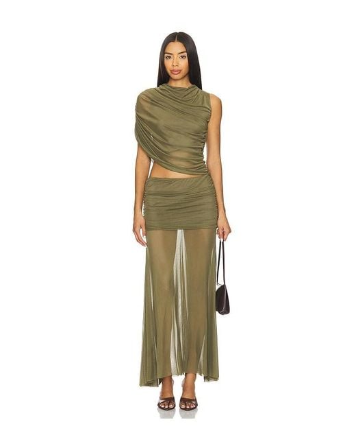 Amanda Uprichard Green Leo Skirt