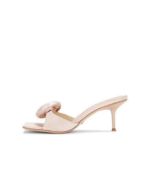 Raye White Rosette Mule