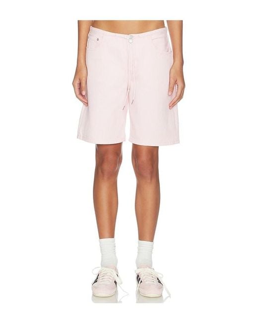 Still Here White Cool Mid Rise Shorts