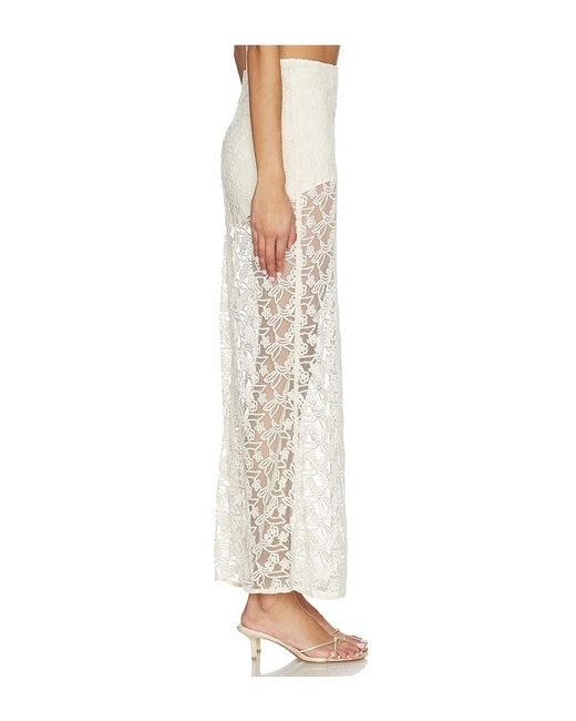 Bardot Natural Venetia Sheer Skirt
