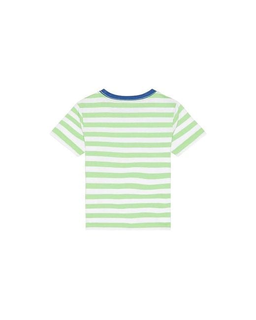 Polo Ralph Lauren Green Short Sleeve Jersey Knit Striped T-Shirt