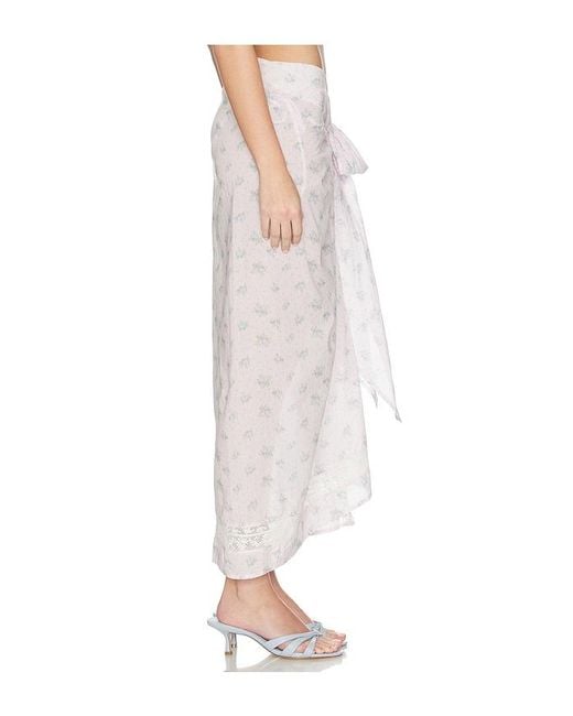 LoveShackFancy Multicolor Emabella Pareo Skirt