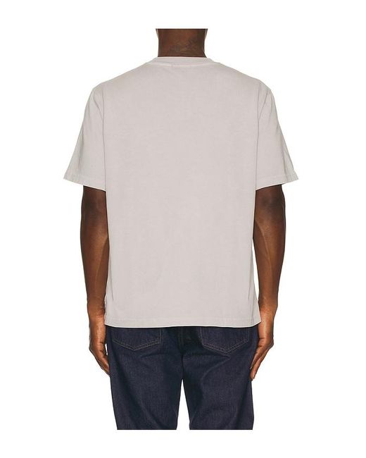 Agolde White Asha Mock Neck Tee for men