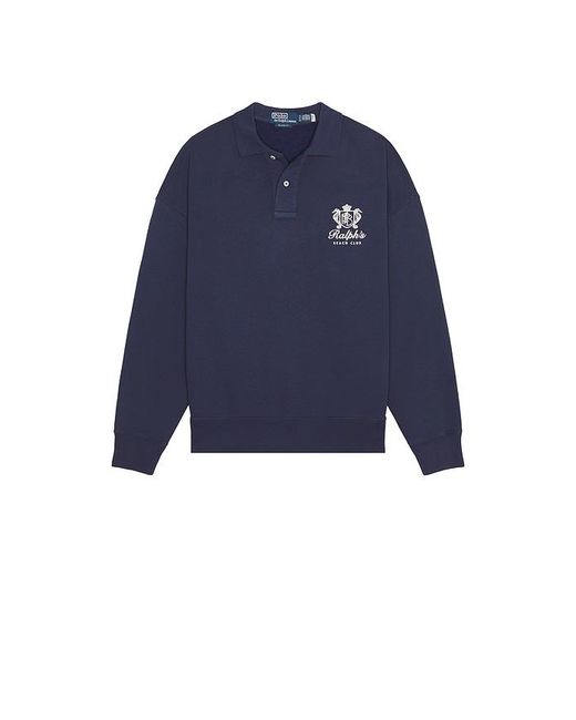 Polo Ralph Lauren Blue Relaxed Fit Fleece Graphic Sweatshirt for men