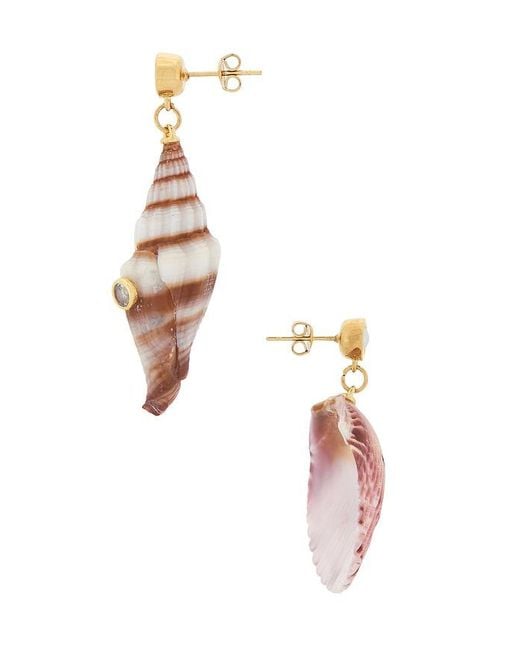 Eliou White Drift Earrings