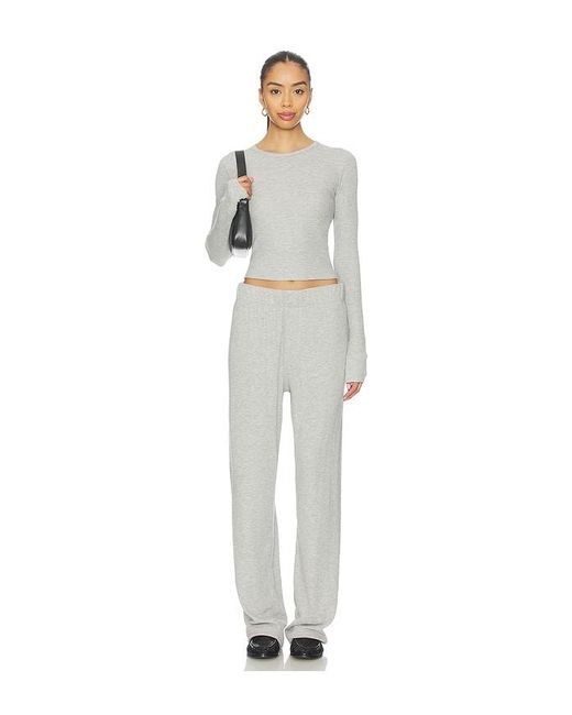 ÉTERNE White Long Sleeve Thermal Top