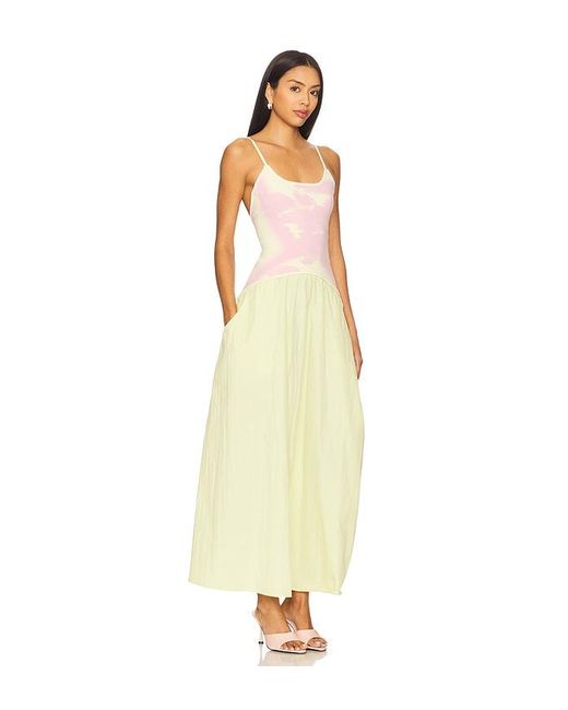 Ph5 White Ivy Mixed Media Maxi Dress