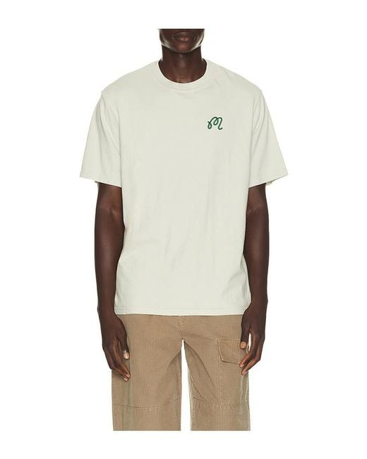 Malbon Natural Bermuda Palms Tee for men