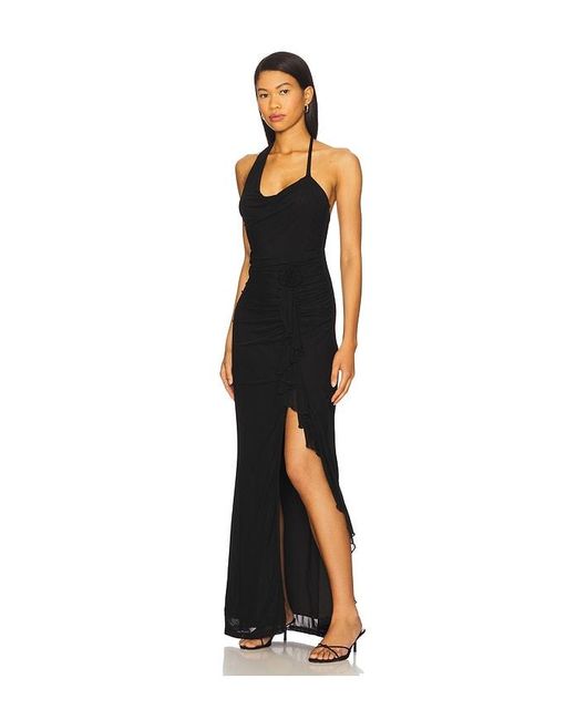 superdown Black Cleopatra Maxi Dress