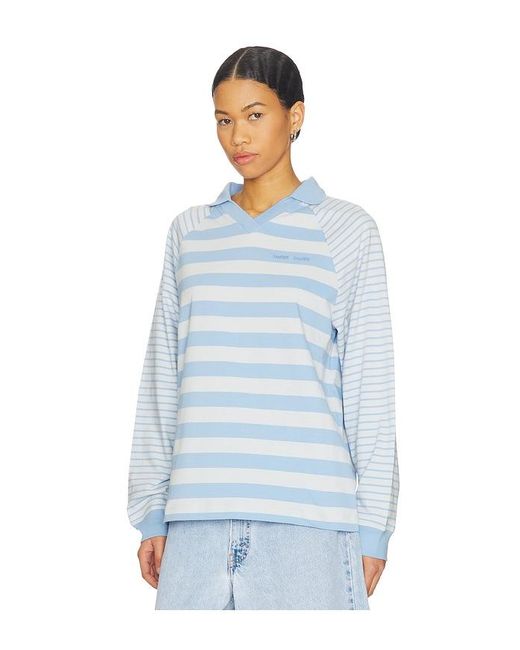 Samsøe & Samsøe Blue Saella Long Sleeve Polo