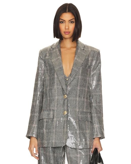 retroféte Enid Blazer in Gray | Lyst