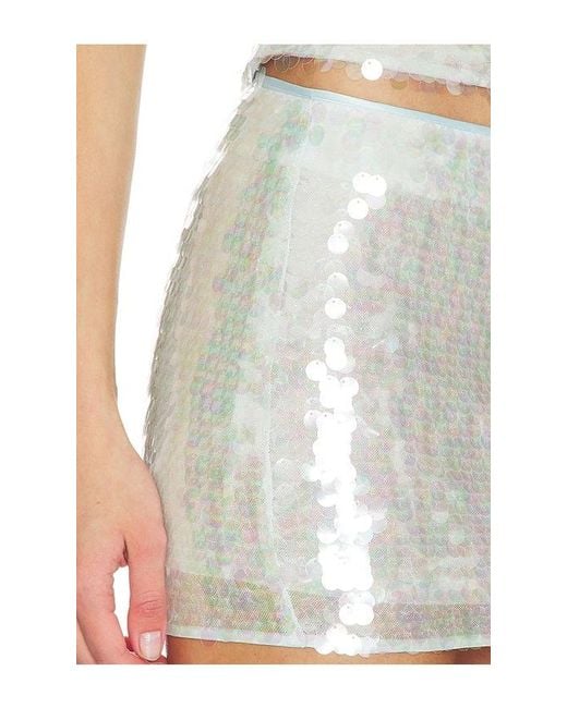 Lovers + Friends White Mollie Mini Skirt