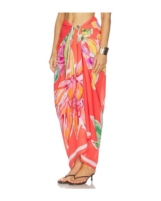 Seafolly Red Hothouse Floral Sarong