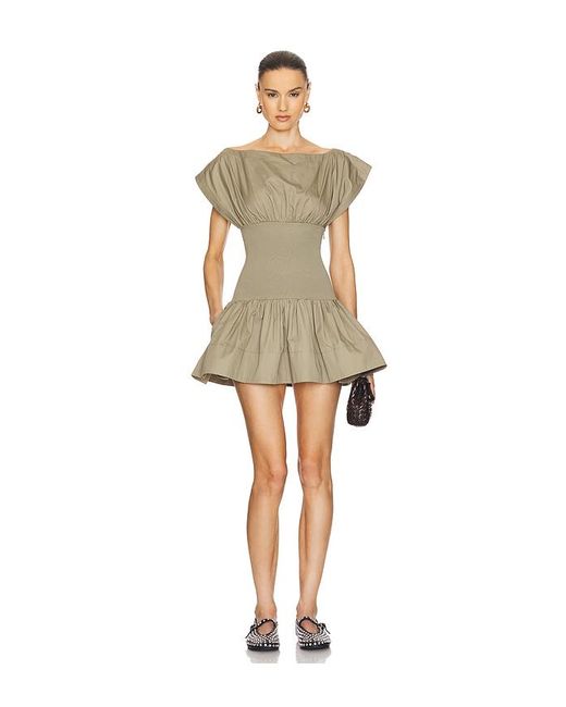 Helsa Natural Kleid Rib Mix Shirting