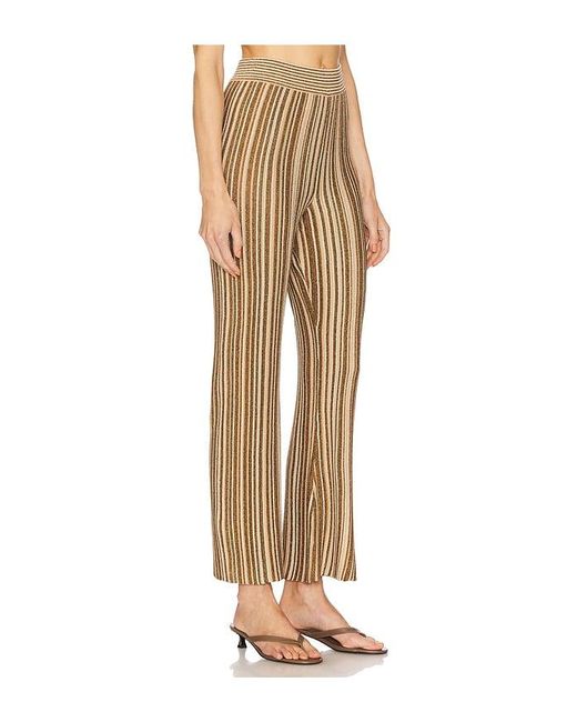 Pantalón Massaro En Color Metallic Neutral, Talla (También En Xs) Veronica Beard de color Natural