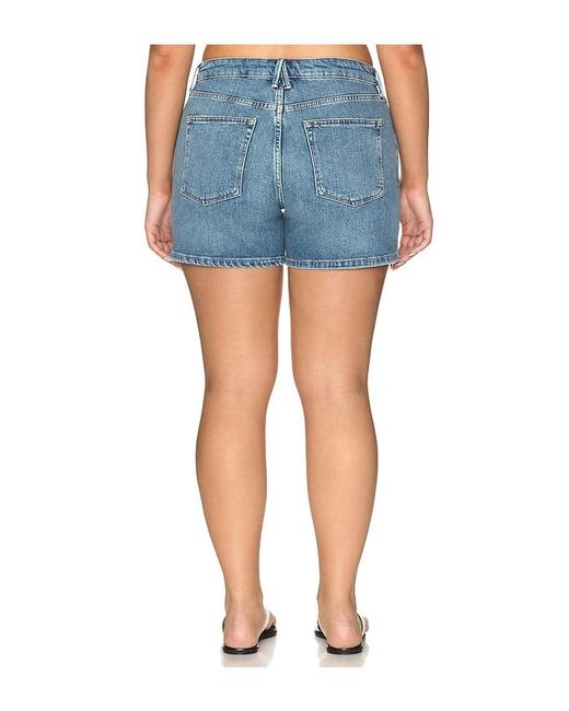 GOOD AMERICAN Blue Good Everyday Shorts