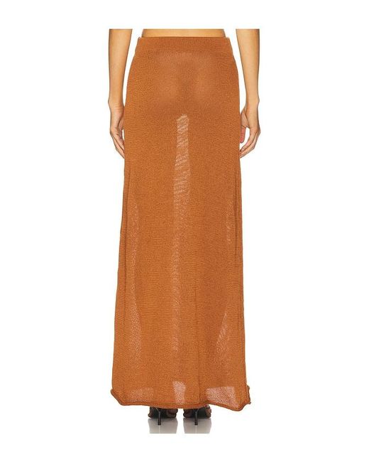 SNDY'S Orange Cali Maxi Skirt