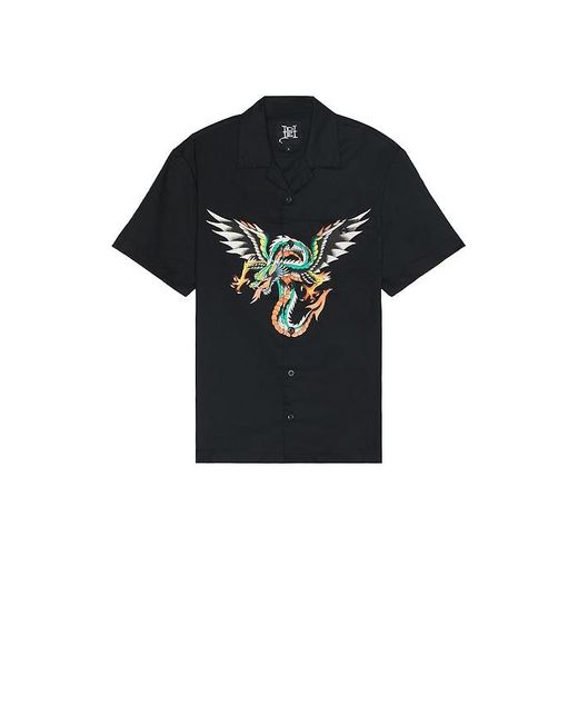 Ed Hardy Black Dragon Twill Shirt for men