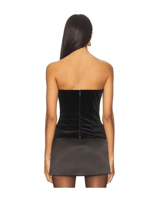 MORE TO COME Black Mariah Strapless Top