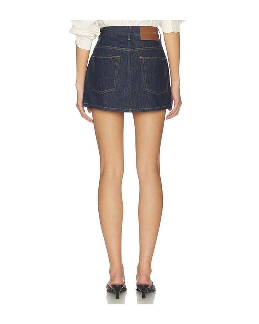 Helmut Lang Blue Denim Mini Skirt