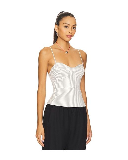 Cami NYC White Noya Bustier Top