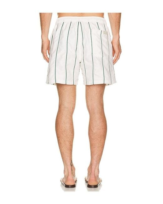 Oas White Granada Swim Shorts for men