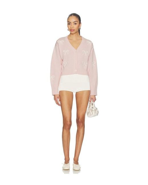 LoveShackFancy White Francette Cardigan Top