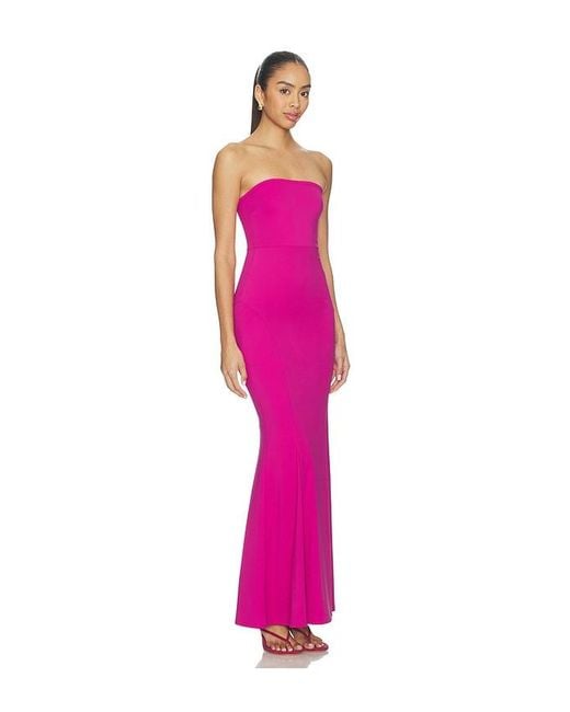 superdown Pink Saphira Strapless Gown