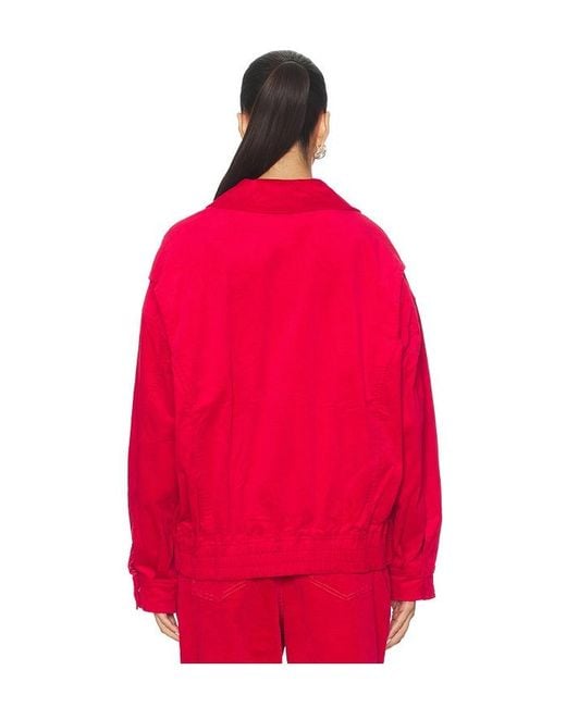 Lioness Red Kenny Bomber Jacket