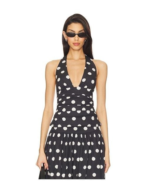 Lovers + Friends Black Deven Top