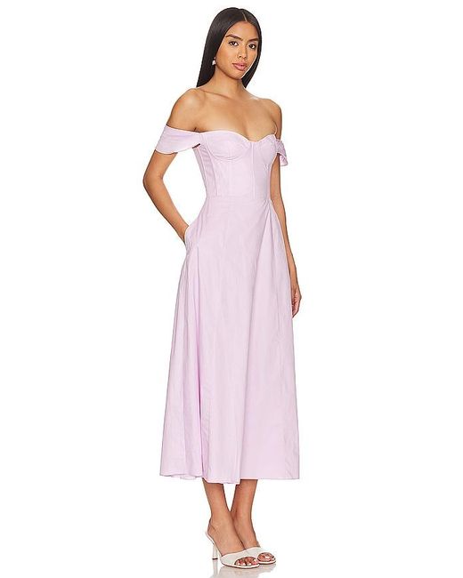 Bardot Pink X Revolve Magdelena Midi Dress