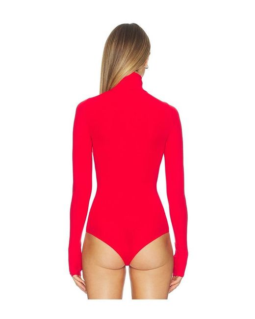 Commando Red Ballet Body Turtleneck Bodysuit