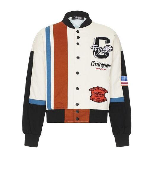 Civil Regime Black Rose Dealer Racing Jacket for men