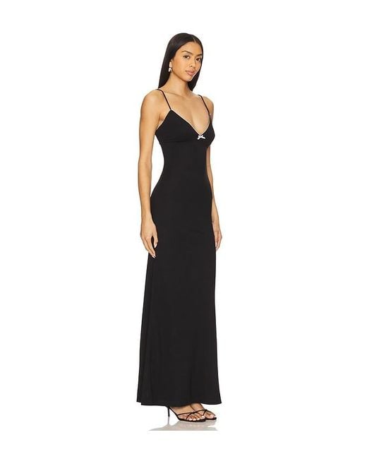 MORE TO COME Black Lya Maxi Dress
