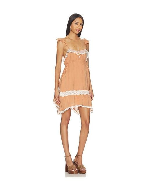 Spell Natural Poison Peach Mini Dress