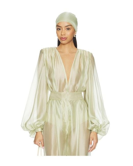 Bronx and Banco White Ashanti Organza Bodysuit