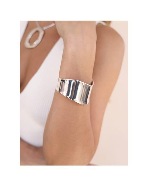 Ettika White Smooth Cuff Bracelet