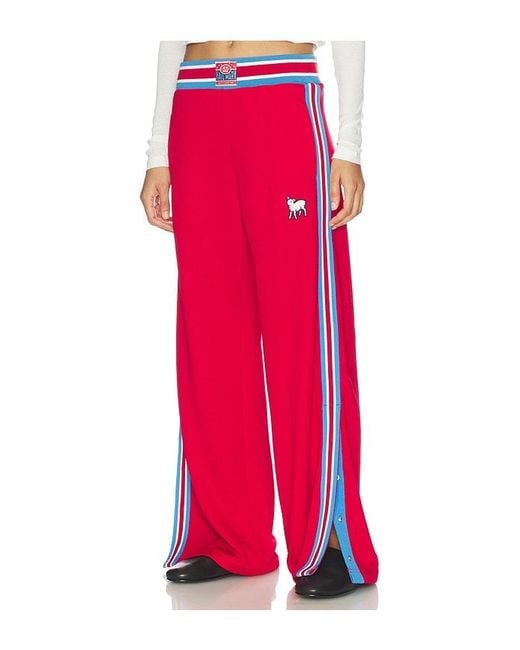 Mother Red The Sport Rib Personal Best Sneak Pants