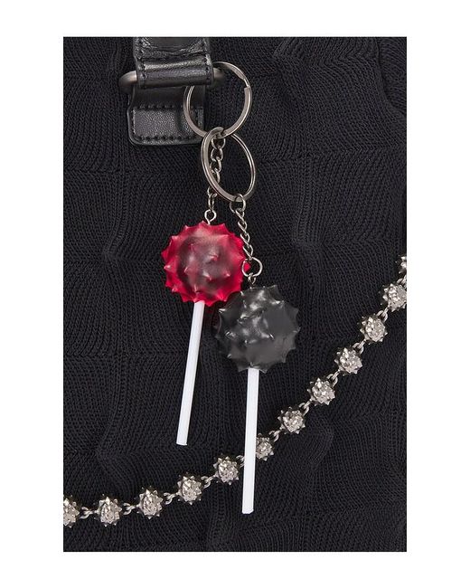 MADFRENZY Black Spiked Bag for men