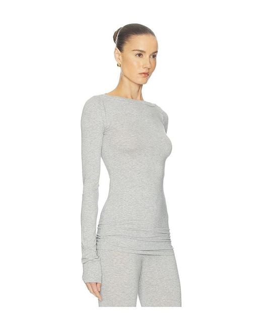 Helsa White Oberteil The Extra Slim Jersey Shirt