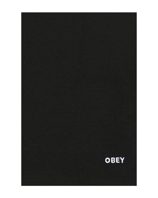 Obey Black 2 Pack Standard Rib Tank for men