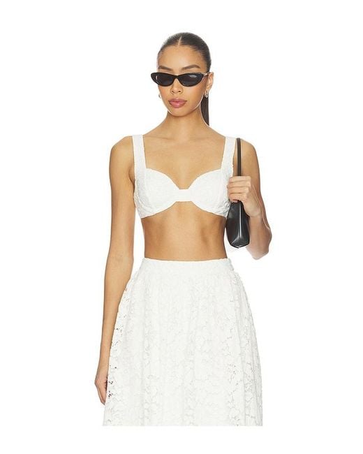 Lovers + Friends White Teagan Top