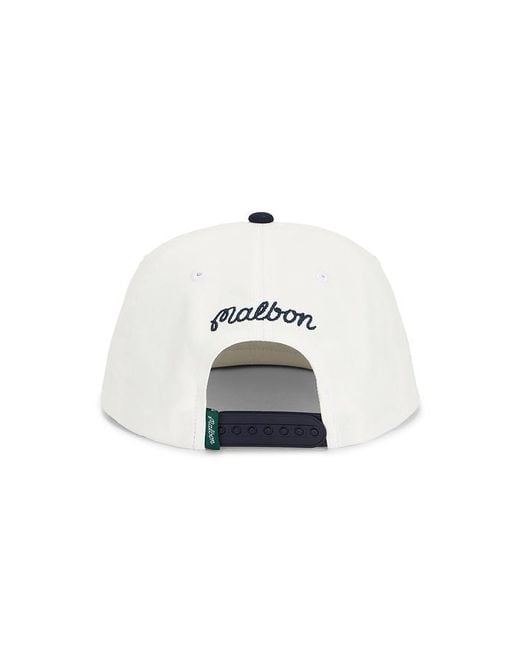 Malbon Blue Palmera Snapback Hat for men