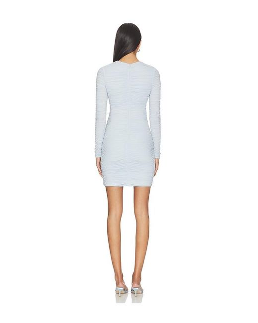 BUMPSUIT White Ruched Airbrush Mini Dress