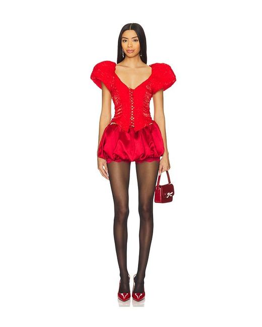 Frosted Organza Top en Red For Love & Lemons