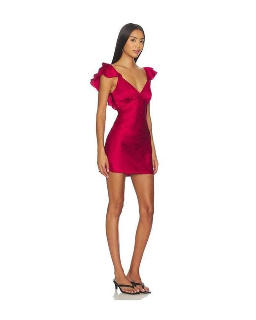 MORE TO COME Red Beckett Mini Dress