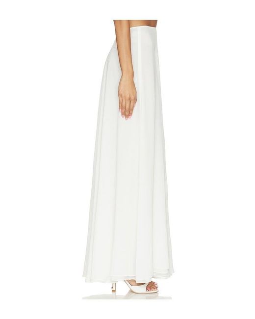 V. Chapman White Carter Maxi Skirt