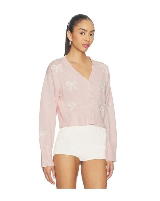 LoveShackFancy White Francette Cardigan Top